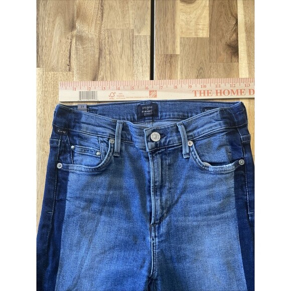 Citizens of Humanity Two Tone Rocket Crop High Rise Skinny Jeans Sz 27 - Picture 5 of 11